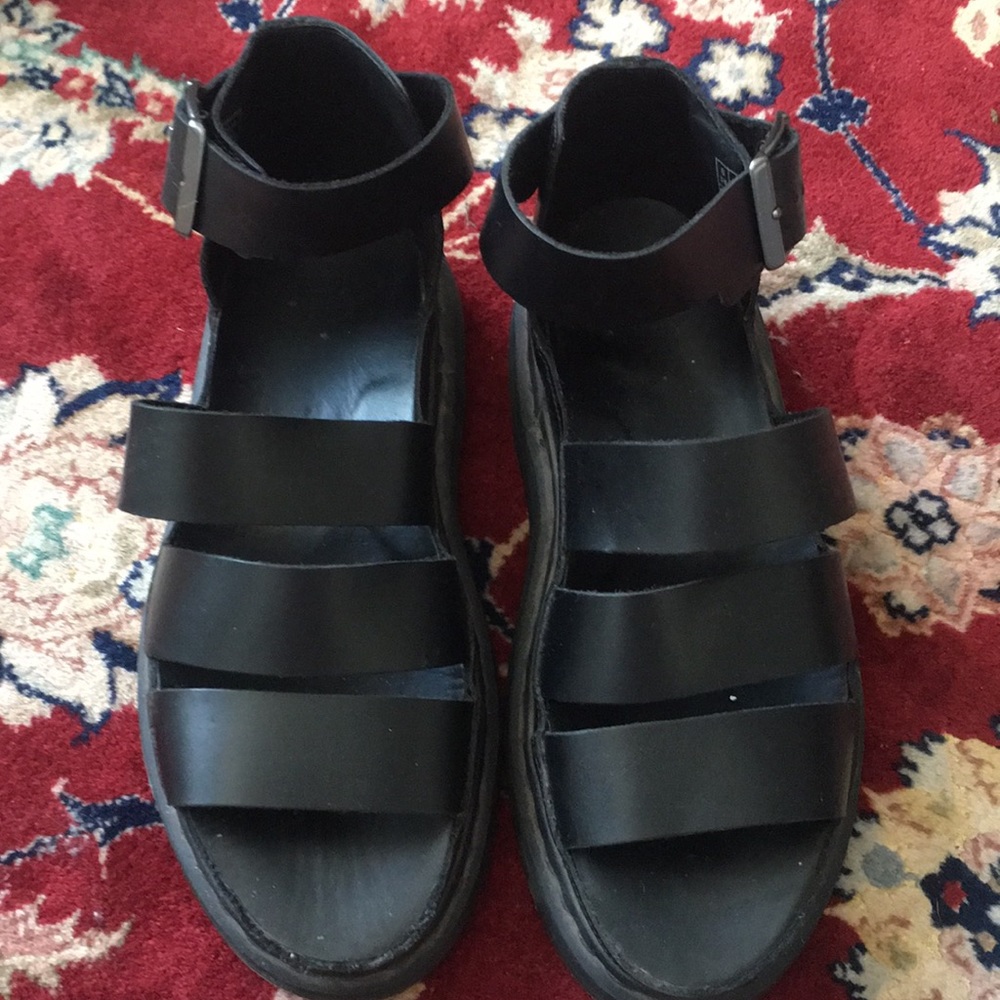 Dr. Martens ‘Clarissa’ Platform Sandals Black